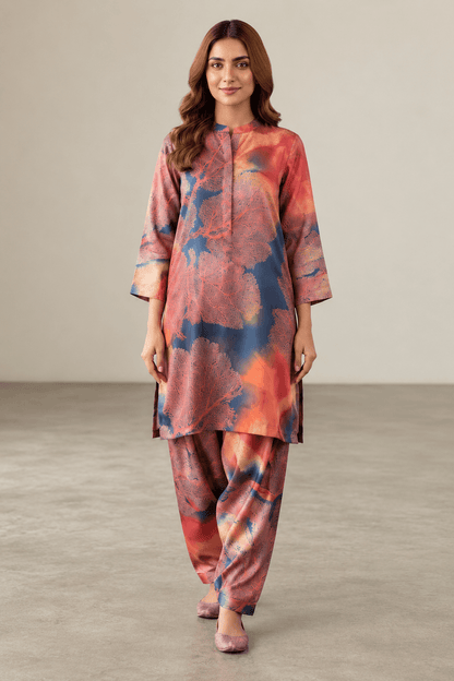 Floral Silk Digital Print – 2 Piece Unstitched