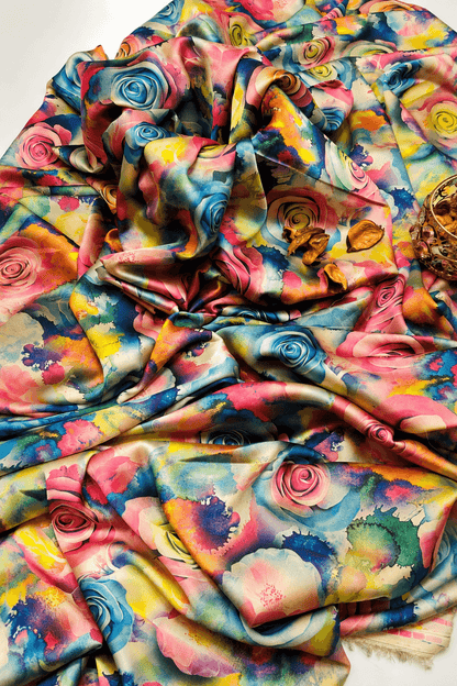 Floral Silk Digital Print – 2 Piece Unstitched