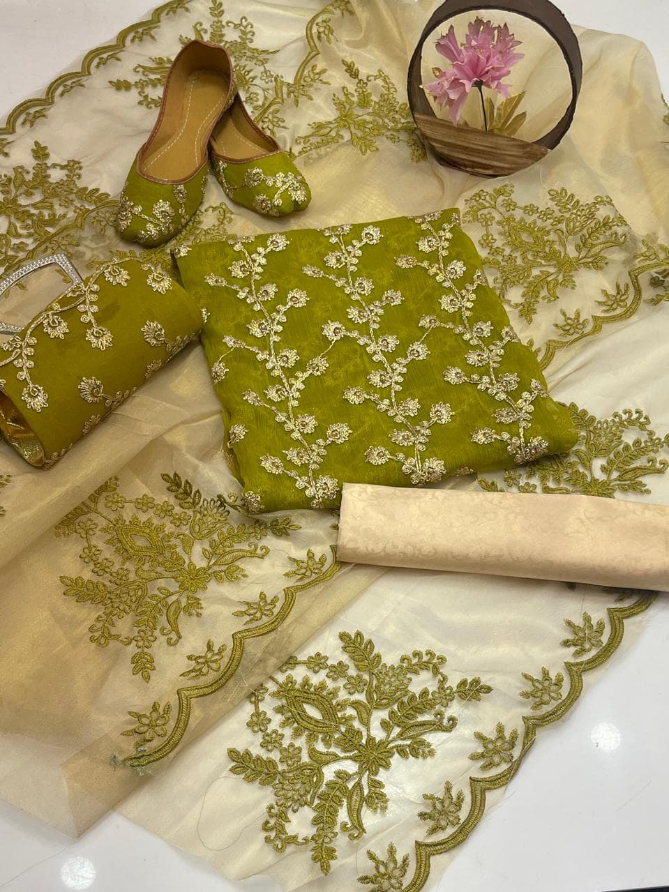 Cut Work fancy-embroidered-5-piece-suit