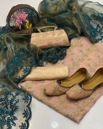 Cut Work fancy-embroidered-5-piece-suit