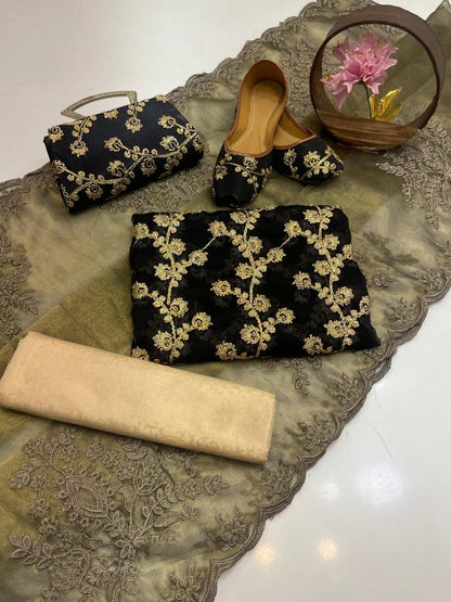 Cut Work fancy-embroidered-5-piece-suit