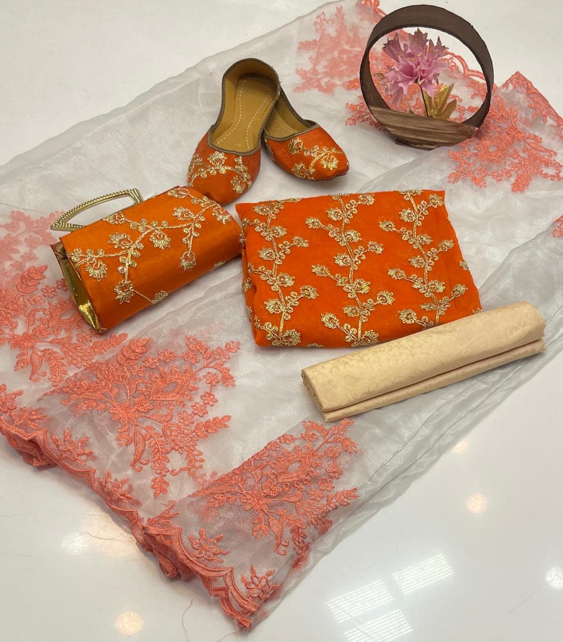 Cut Work fancy-embroidered-5-piece-suit