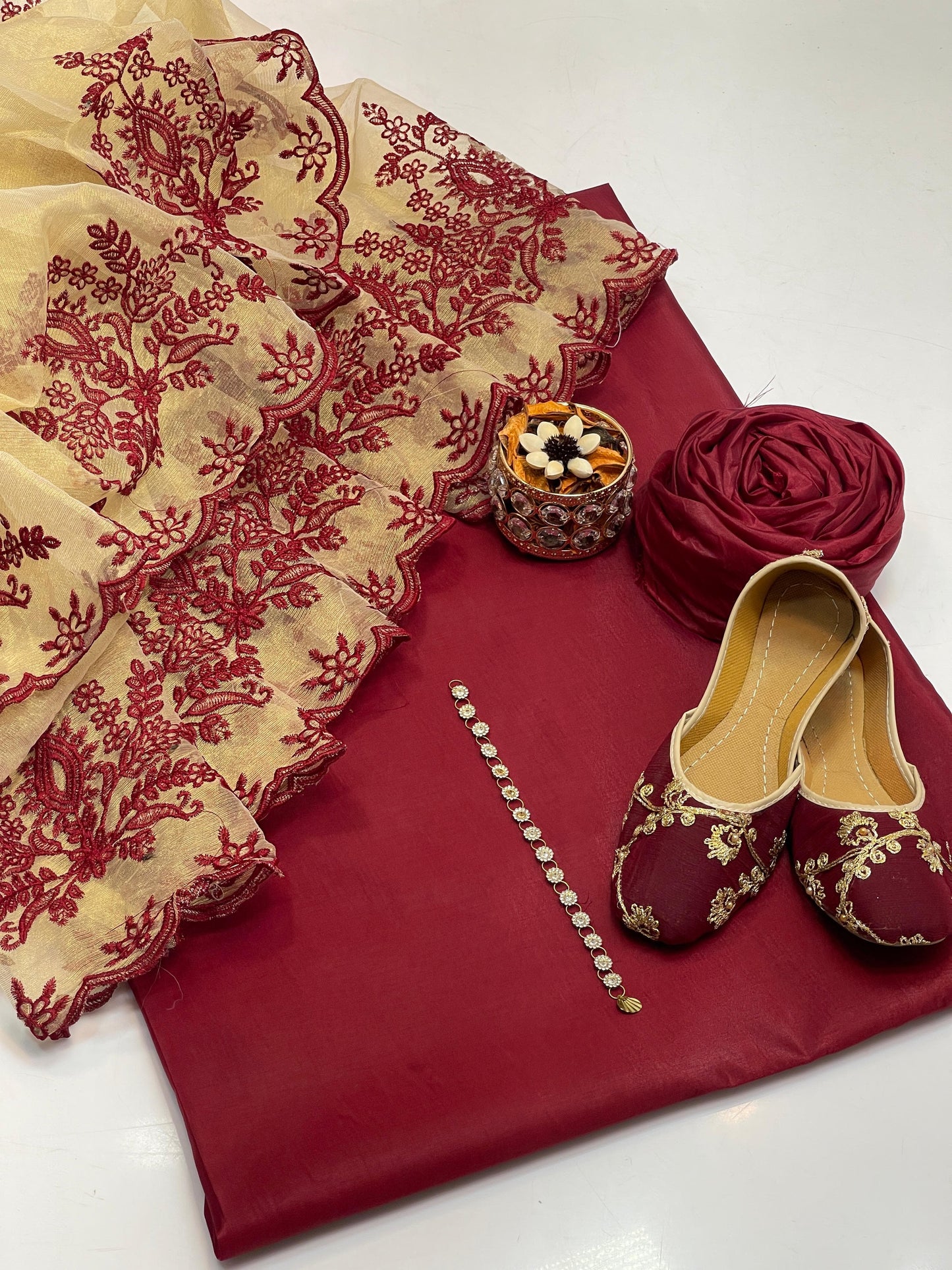Soft Silk Katan 4 piece suit