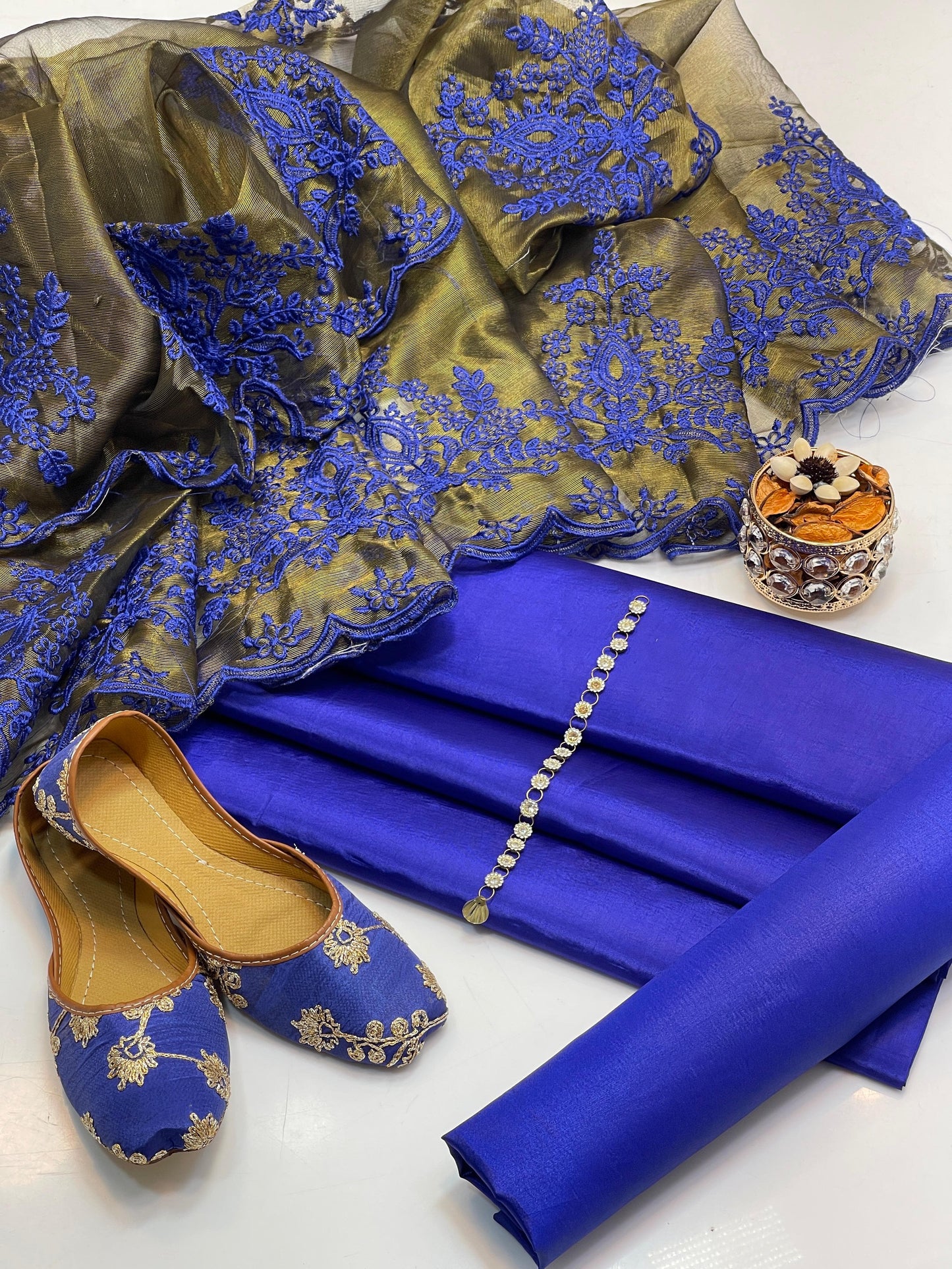 Soft Silk Katan 4 piece suit