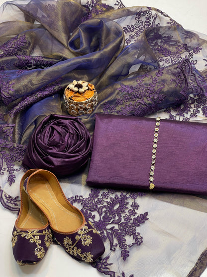 Soft Silk Katan 4 piece suit