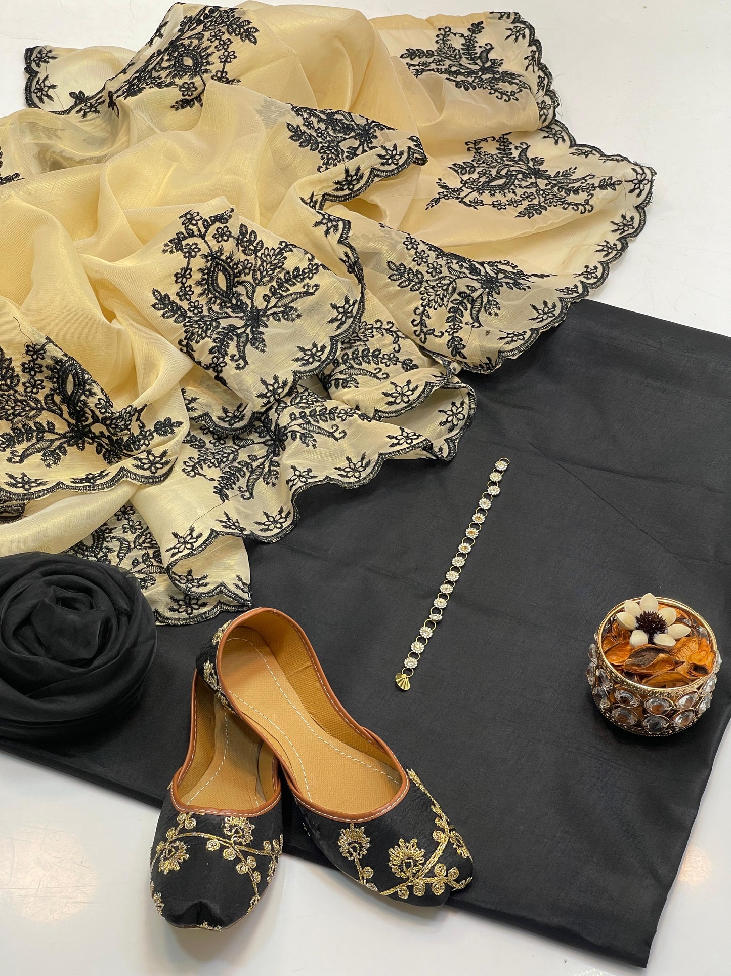 Soft Silk Katan 4 piece suit