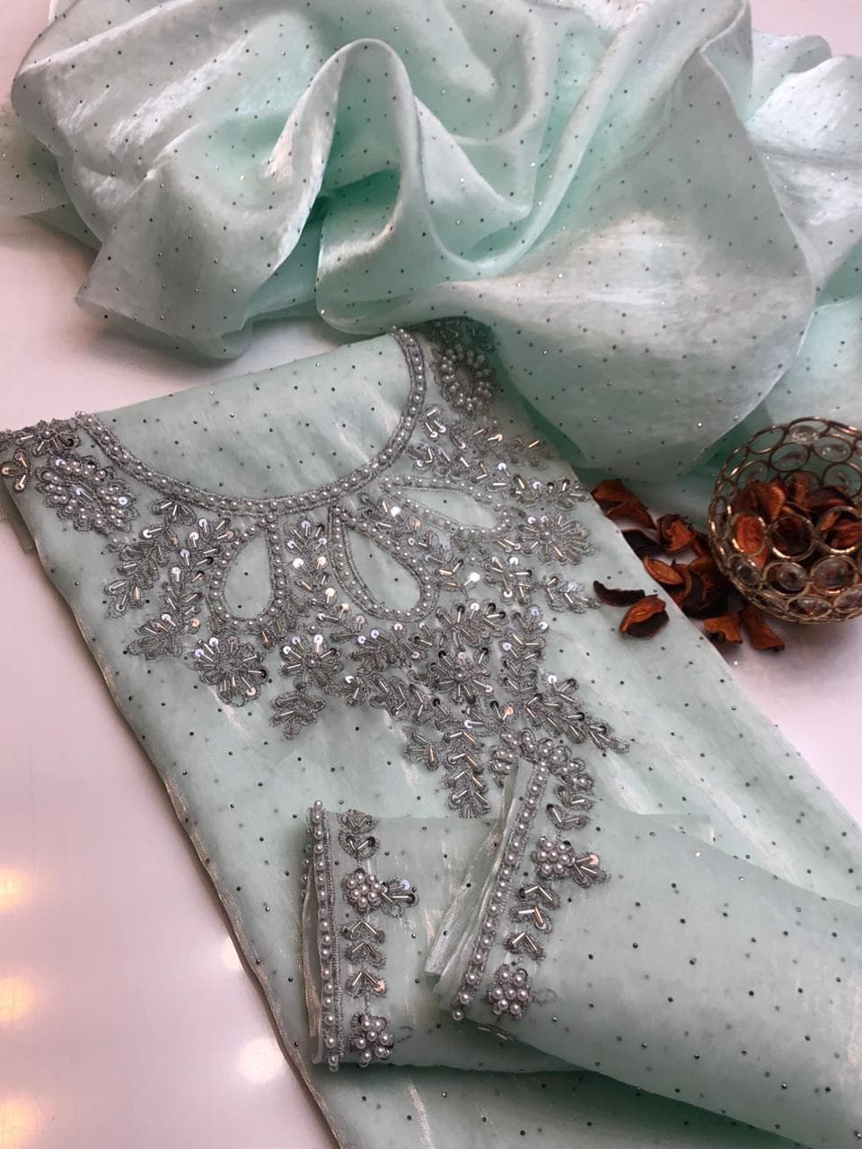 Lawa Silk Hand Made Work 2-Piece Suit