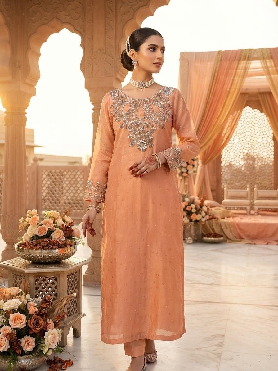 Lawa Silk Hand Made Work 2-Piece Suit