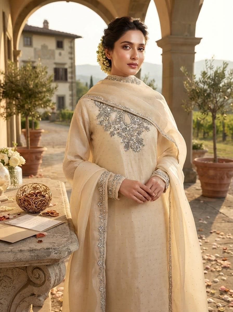 Lawa Silk Hand Made Work 2-Piece Suit
