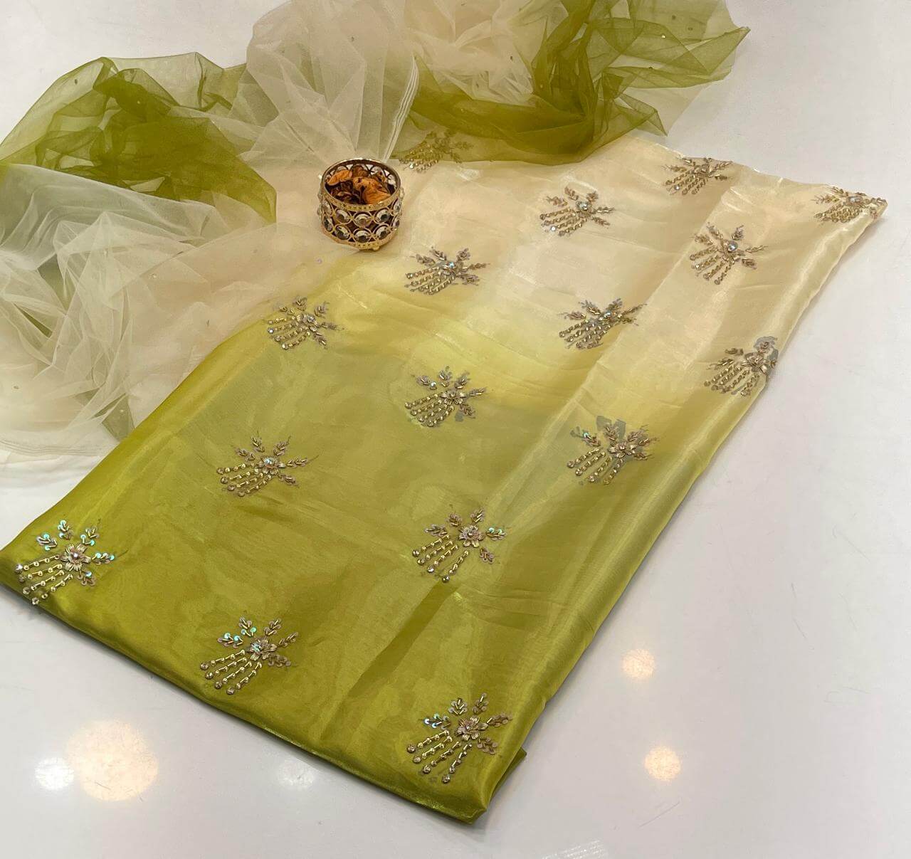 Korean Silk Hand-Dyed 2-Piece Suit