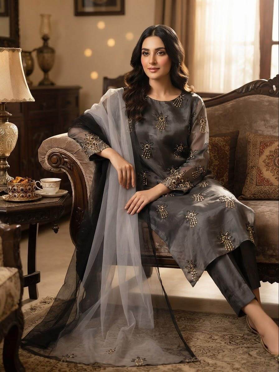 Korean Silk Hand-Dyed 2-Piece Suit