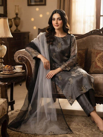 Korean Silk Hand-Dyed 2-Piece Suit