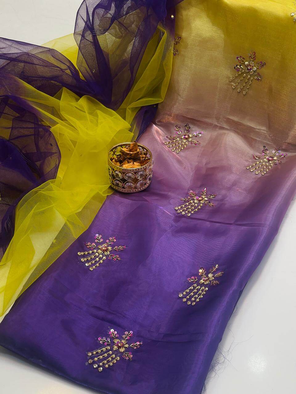 Korean Silk Hand-Dyed 2-Piece Suit