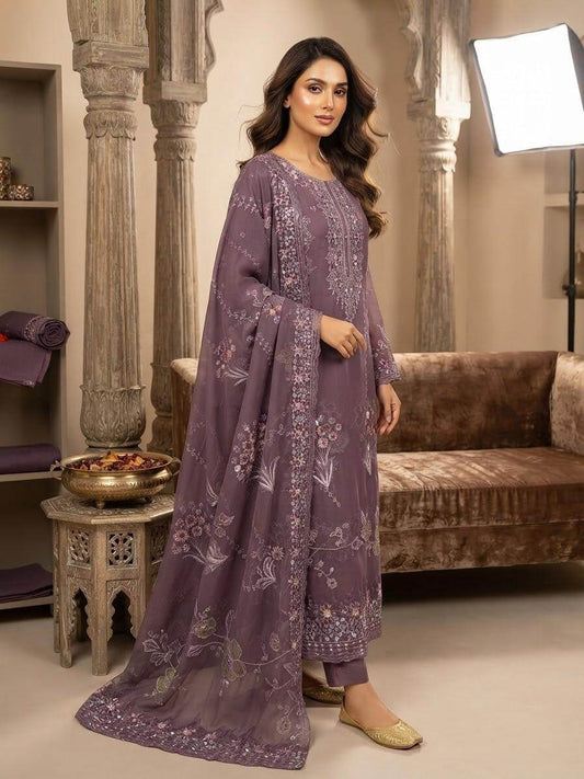 Organza Embroidered 4-Piece Suit