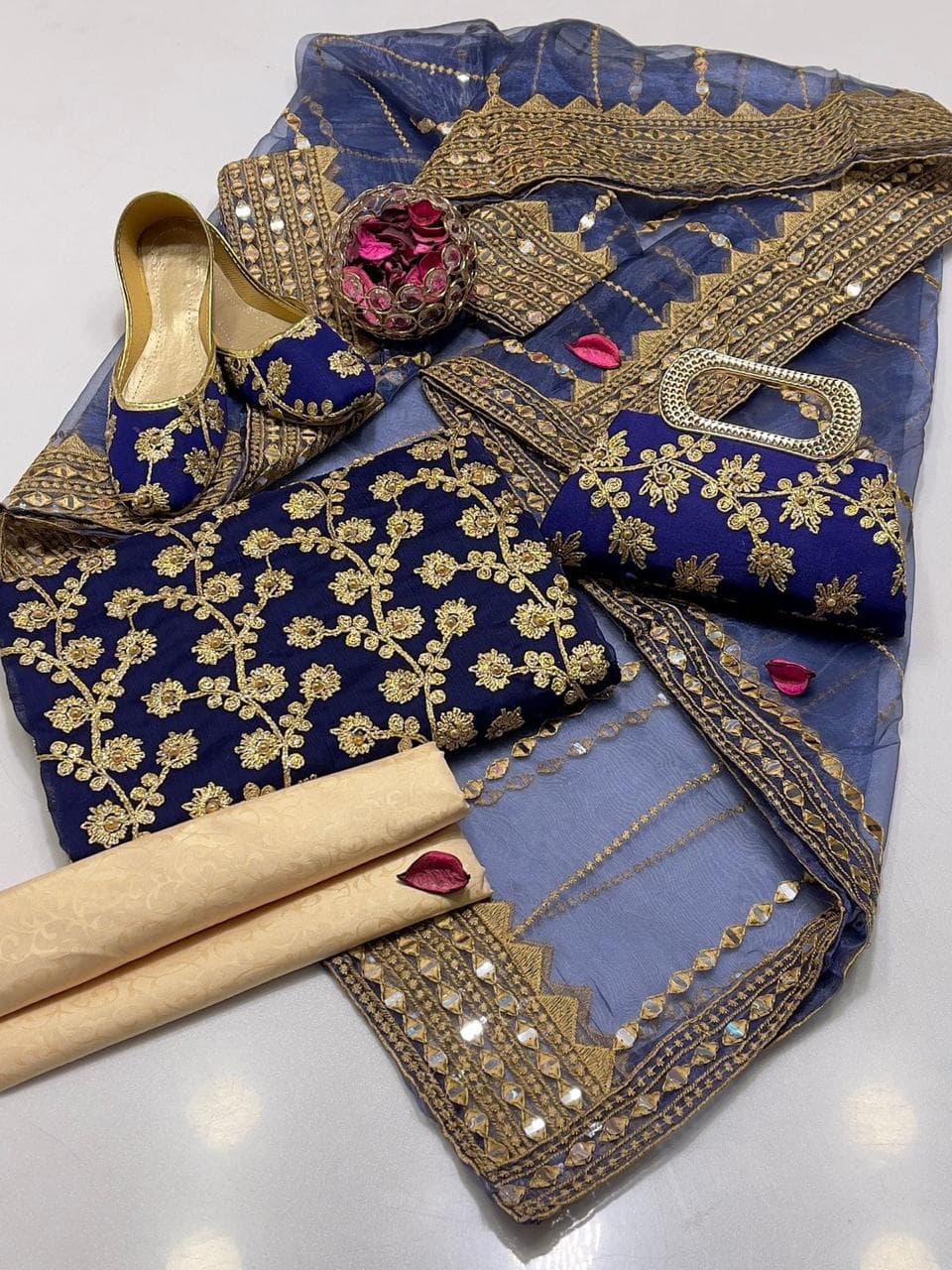 Fancy Embroidered 5-Piece Suit