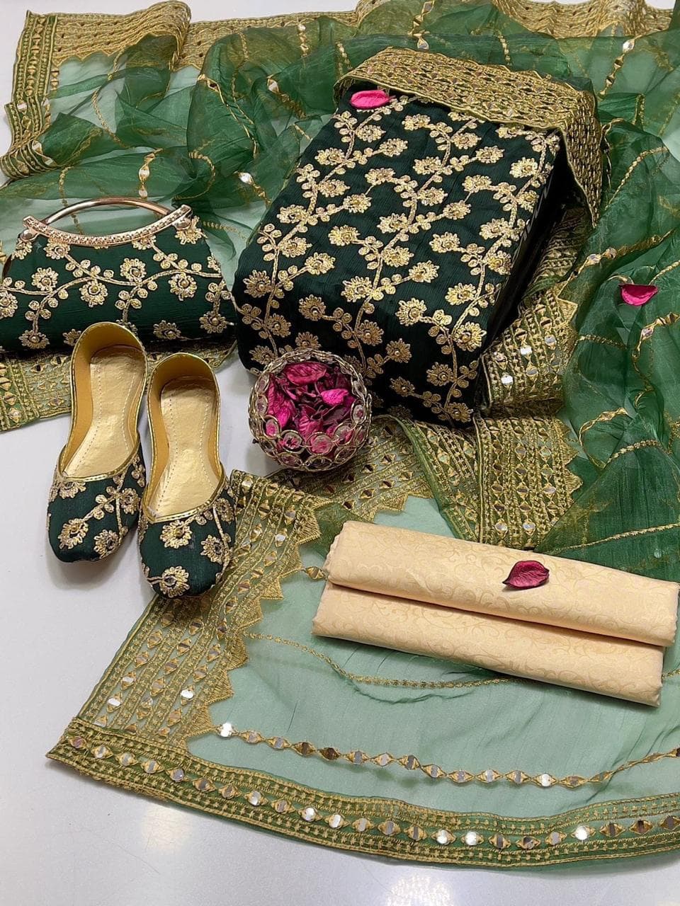 Fancy Embroidered 5-Piece Suit