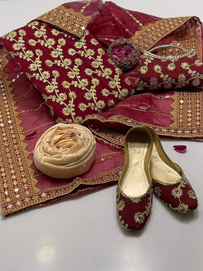 Fancy Embroidered 5-Piece Suit